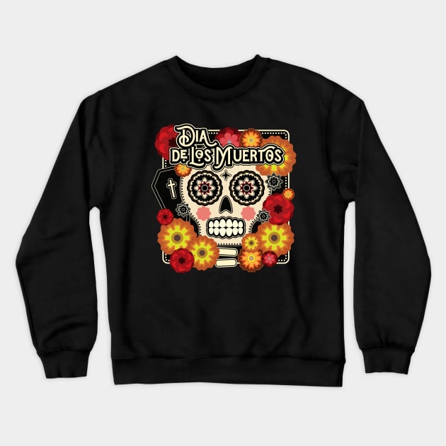 Dia de Los Muertos/Day of the Dead Crewneck Sweatshirt by annapeachey